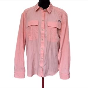 Eddie Bauer Light Coral Button-Down Shirt